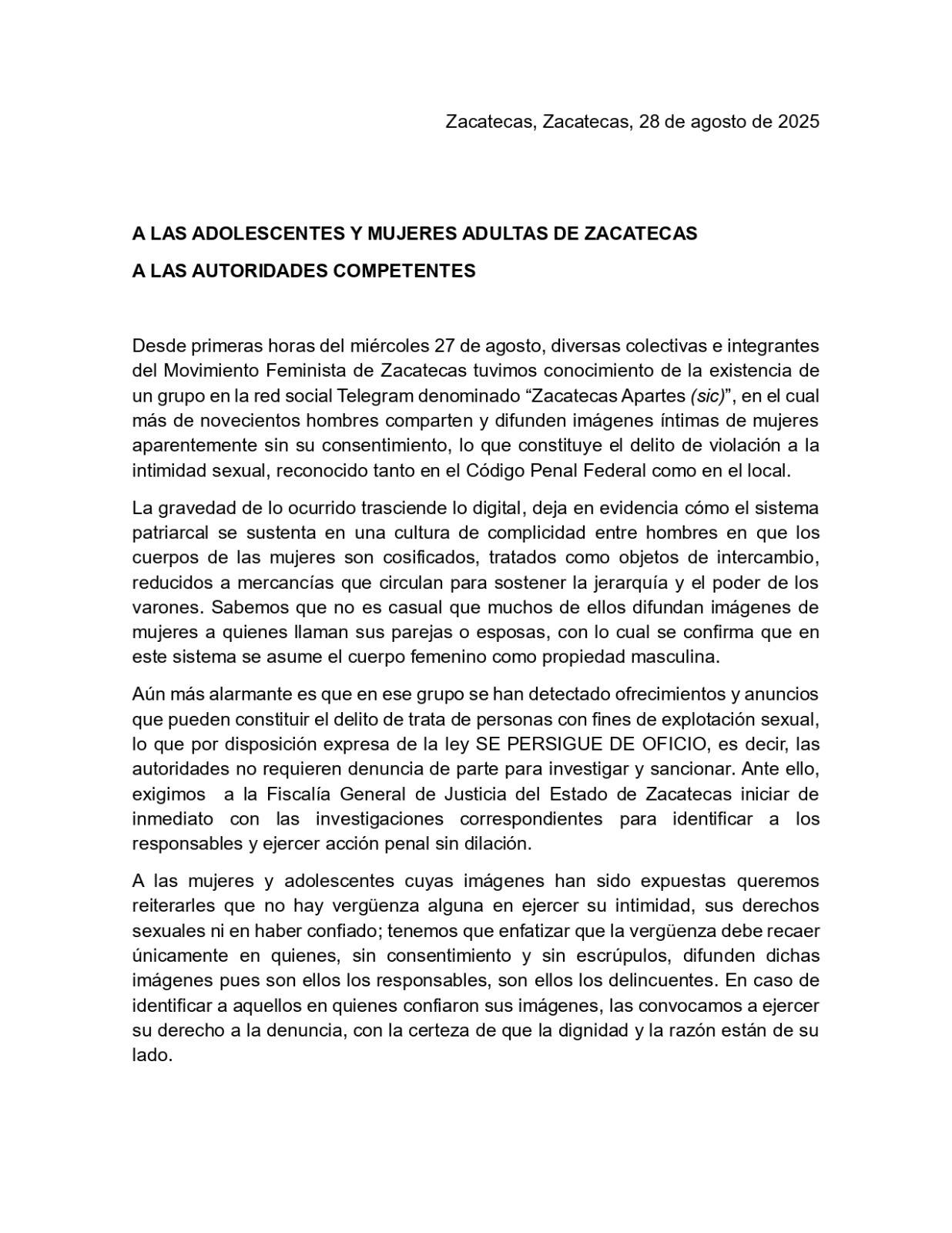 Denuncian grupo en el que 900 hombres difunden contenido íntimo de mujeres