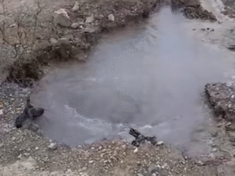 Detectan megafuga de agua en Río Grande