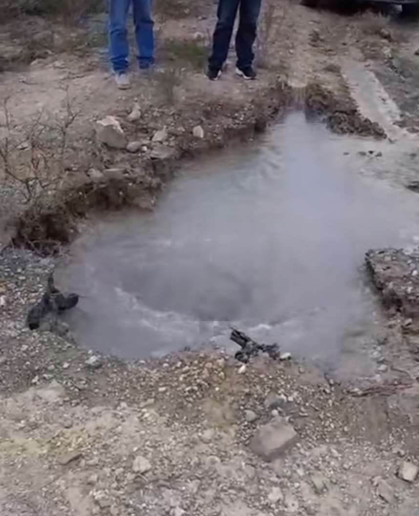 Detectan megafuga de agua en Río Grande