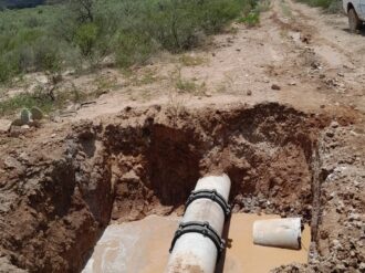 Reparan megafuga de agua en Río Grande