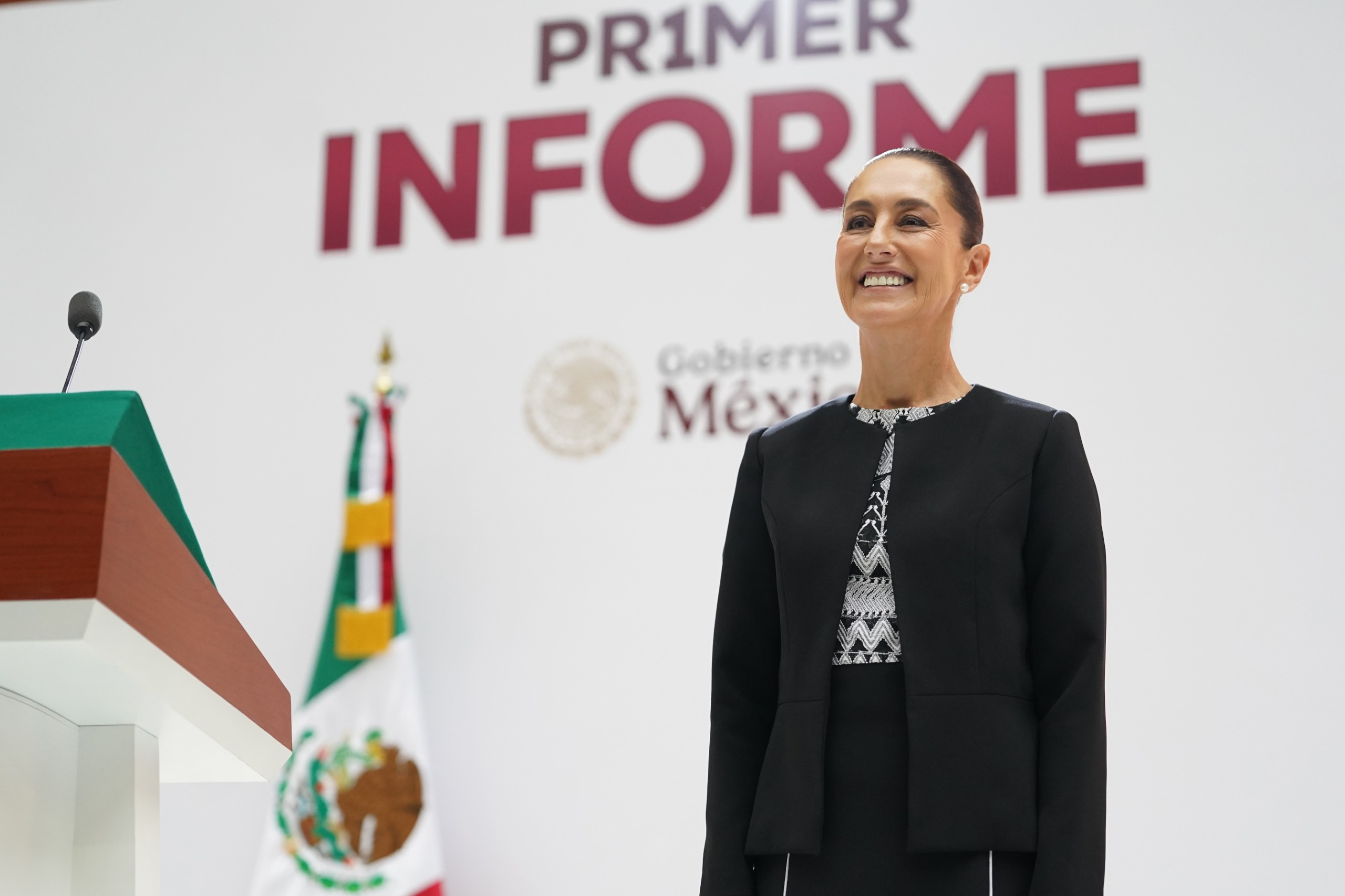 Vamos bien y vamos a ir mejor: destaca Sheinbaum en su primer informe