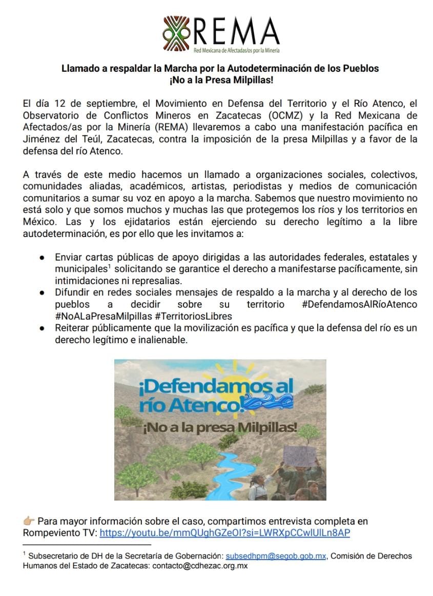 Defienden al río Atenco; luchan contra presa Milpillas