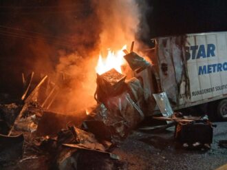 Madrugada de narcobloqueos en Zacatecas