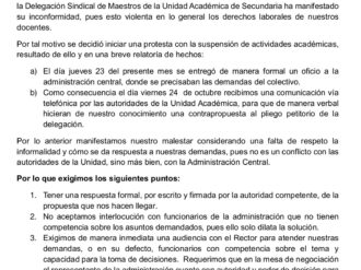 Sigue el paro en la UAZ