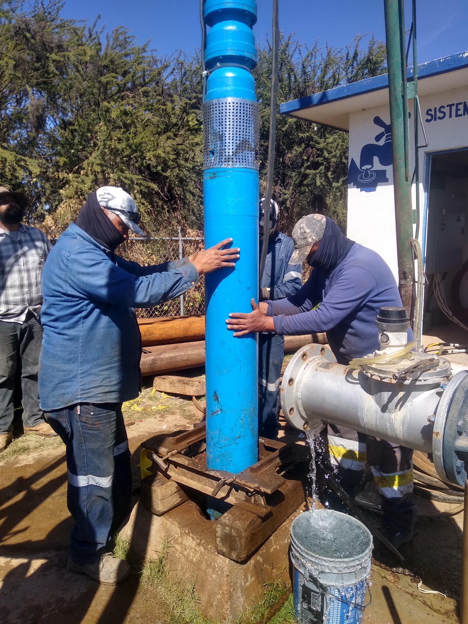 Reparan desperfecto del pozo 3 en Río Grande