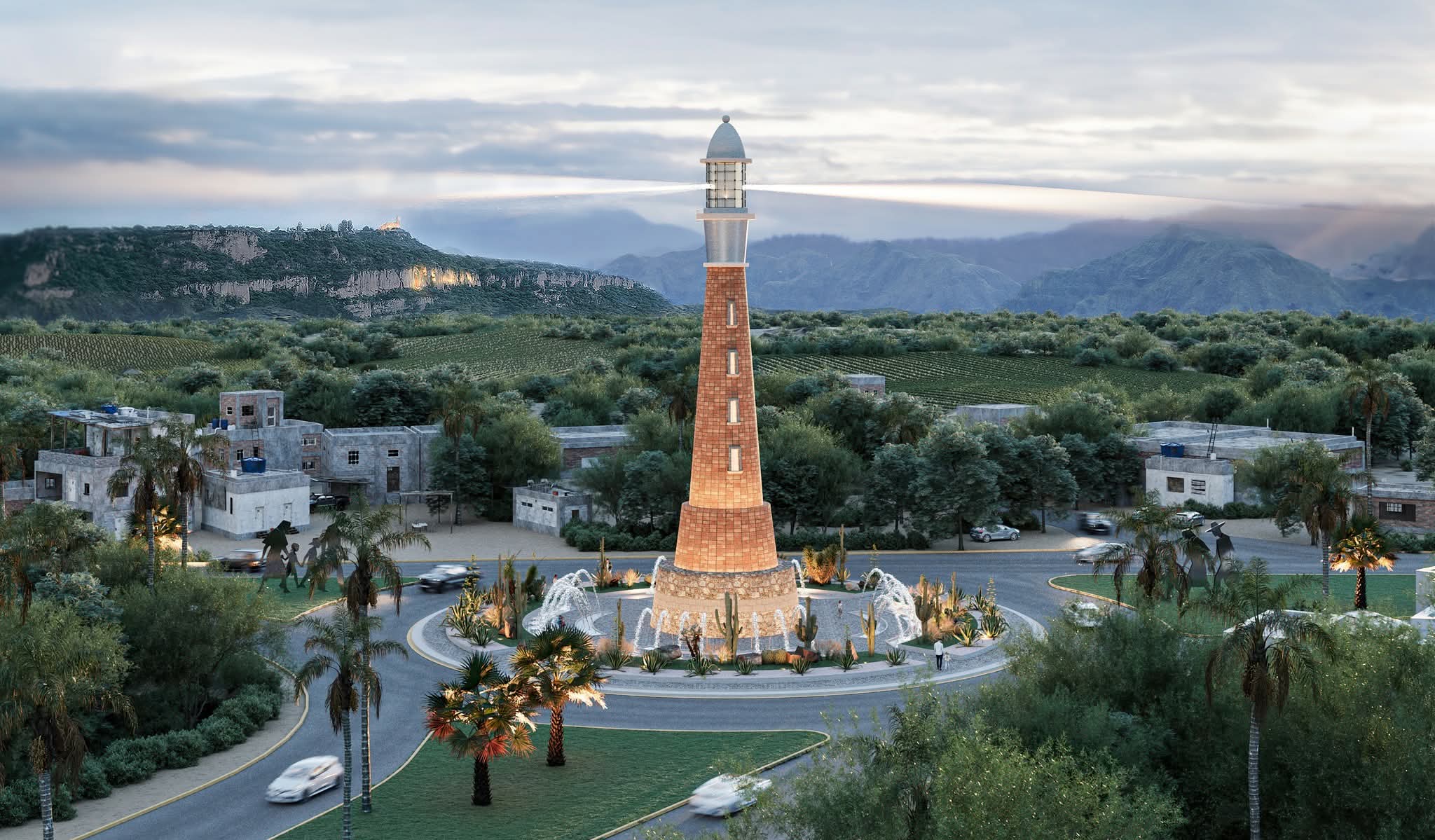 Inicia la construcción del faro de bienvenida en Jalpa