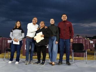 Entrega Ayuntamiento de Guadalupe 400 tinacos