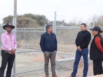 Supervisan avance de obra en Chaparrosa