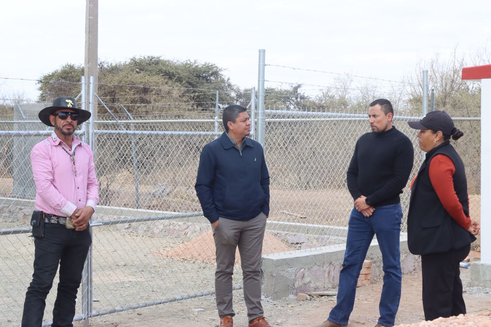 Supervisan avance de obra en Chaparrosa
