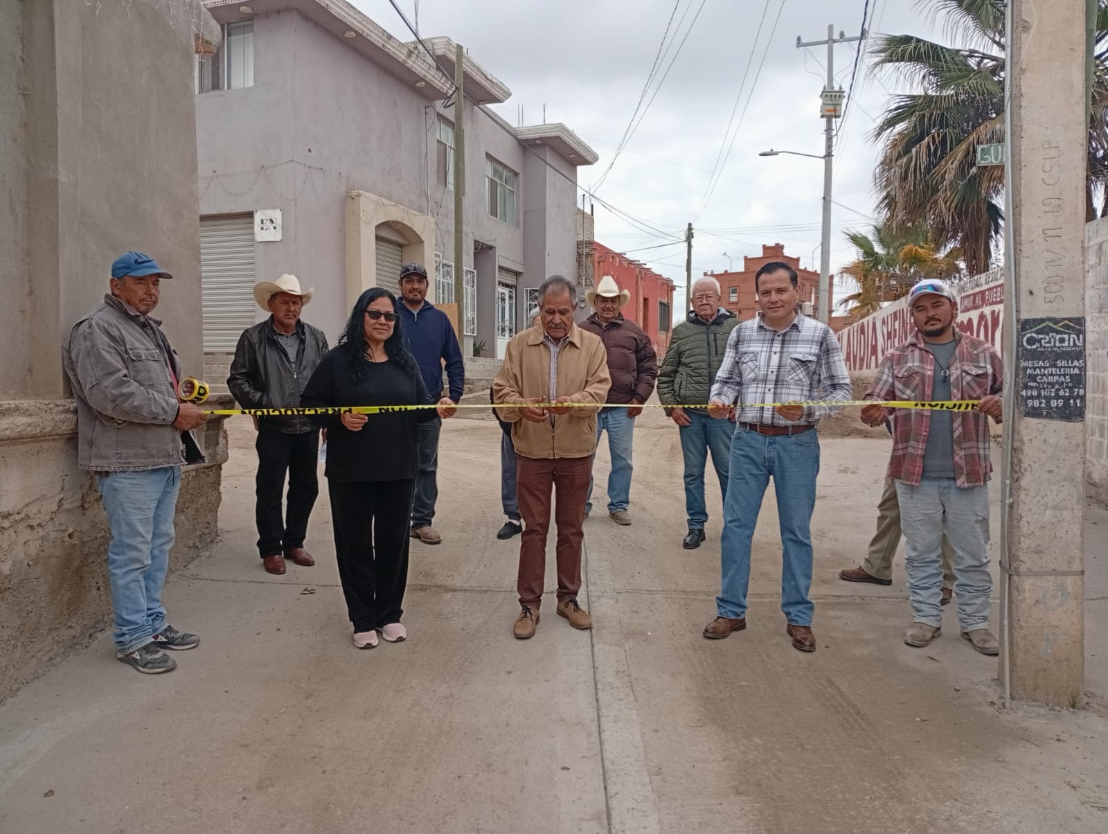 Pavimentan calle 20 de Noviembre en Loreto, Río Grande