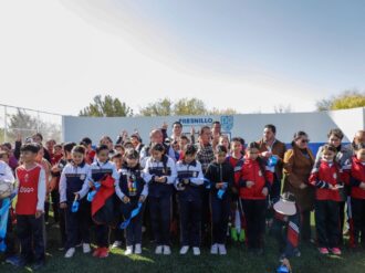 Inauguran cancha en San José de Lourdes