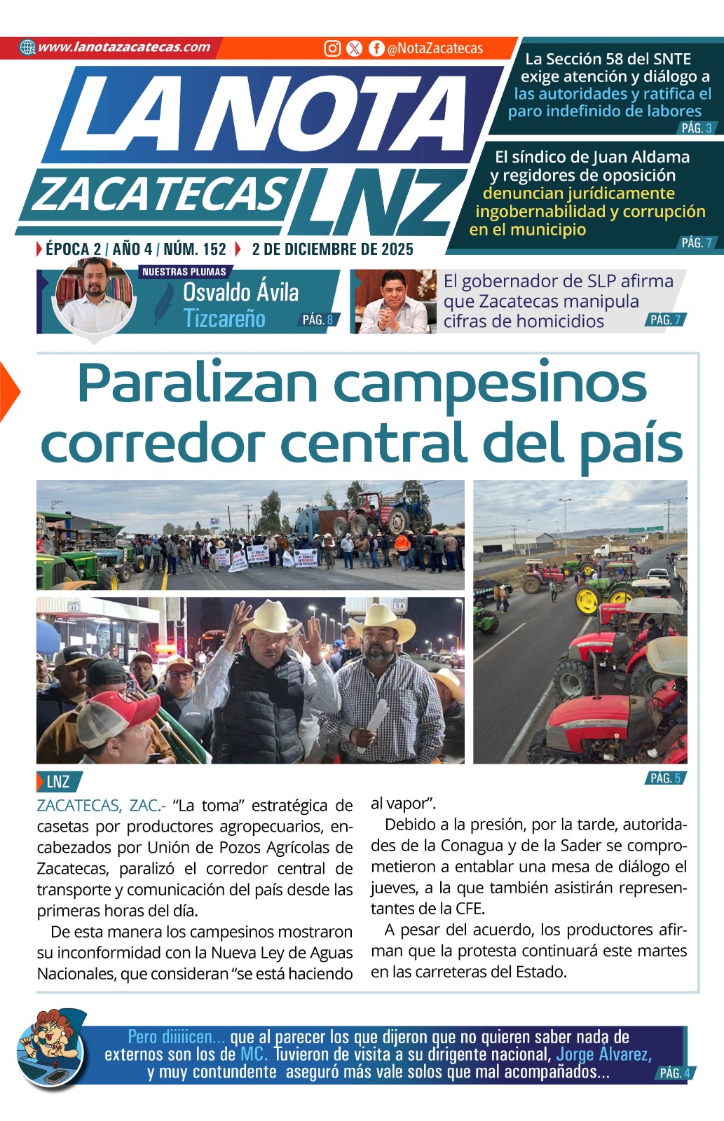 Edición digital lunes, 08 de diciembre de 2025