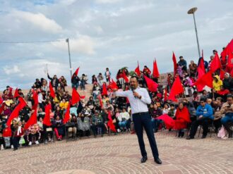 Con posada navideña, antorchistas de Guadalupe festejan un año de lucha