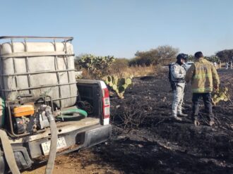 Consume incendio 50 hectáreas de hierba seca 