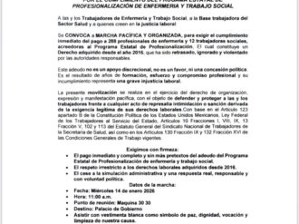 Marcha mañana el sindicato de Salud