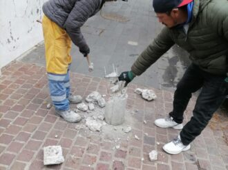 Rehabilitan la Alameda tras actos de vandalismo en la capital