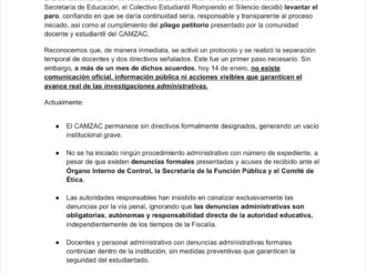 Denuncian estancamiento en investigaciones del Camzac