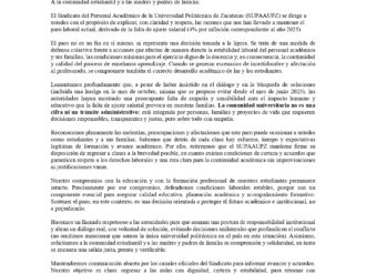 Mantiene la UPZ el paro laboral