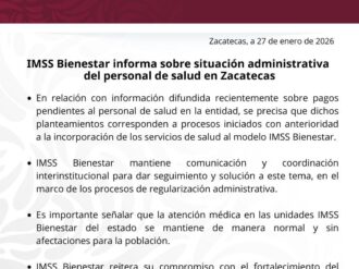 SSZ e IMSS-Bienestar se deslindan de pagos pendientes a personal de Salud