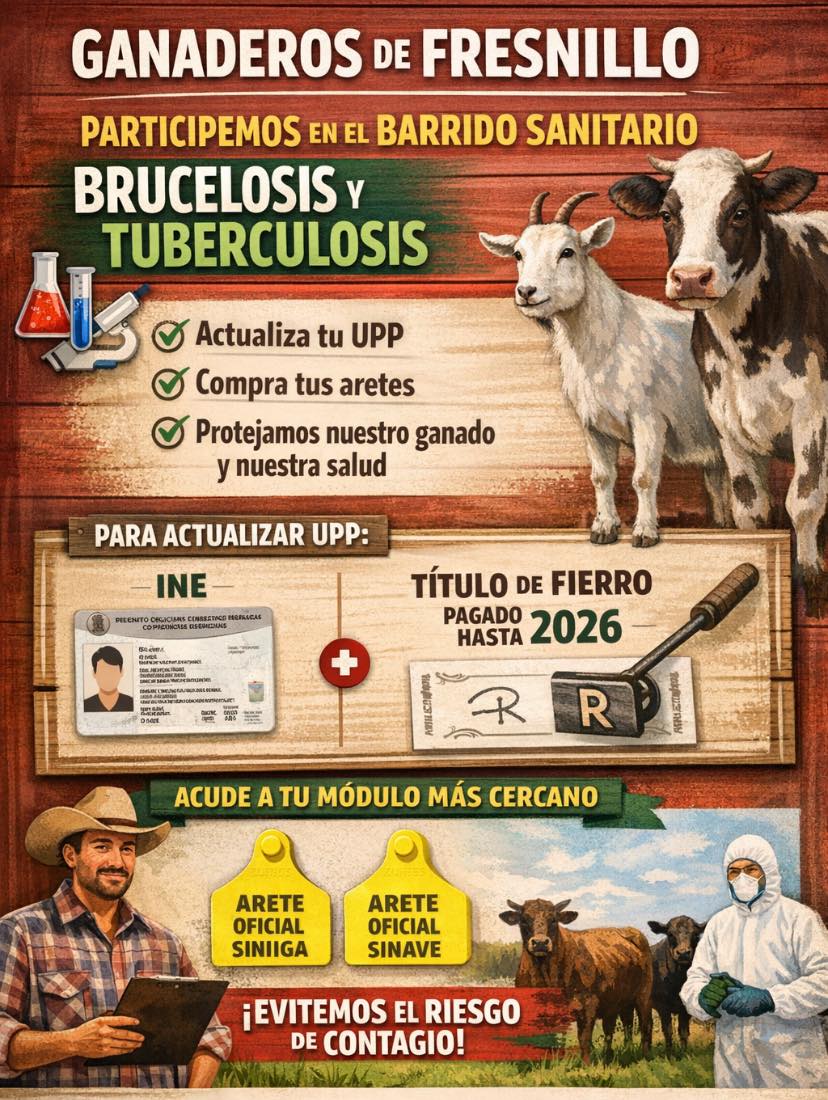 Inicia en Fresnillo campaña sanitaria para proteger al sector ganadero y caprino