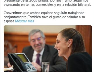 Hablan Sheinbaum y Trump de comercio, fronteras y narcotráfico