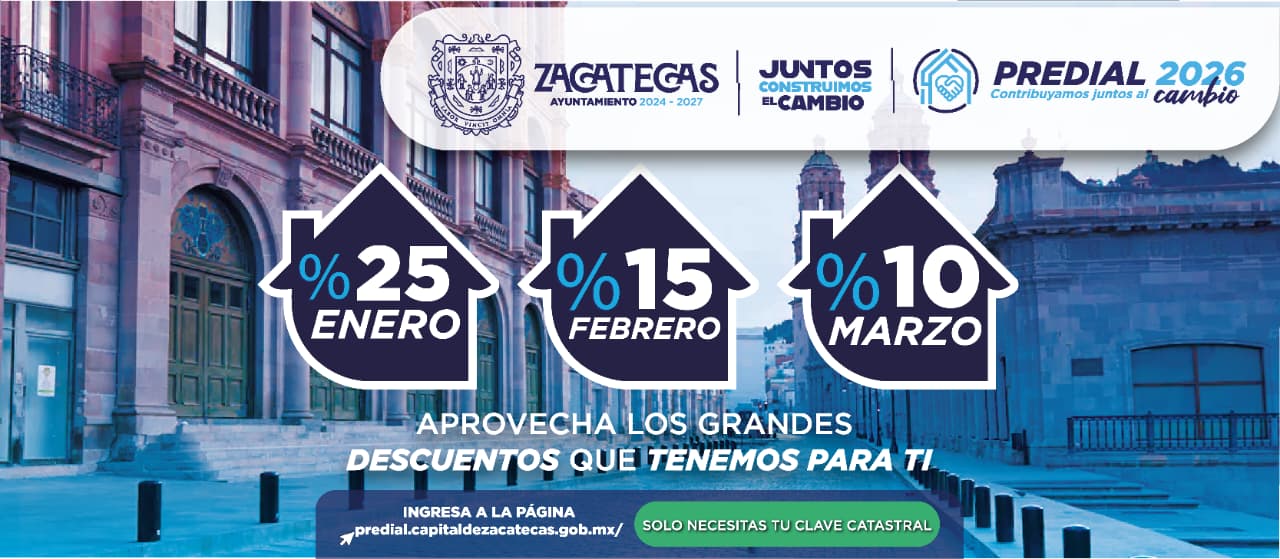 Anuncian descuentos por pago de predial en la capital