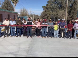 Entrega Pier Michel obra de pavimentación en Bañón