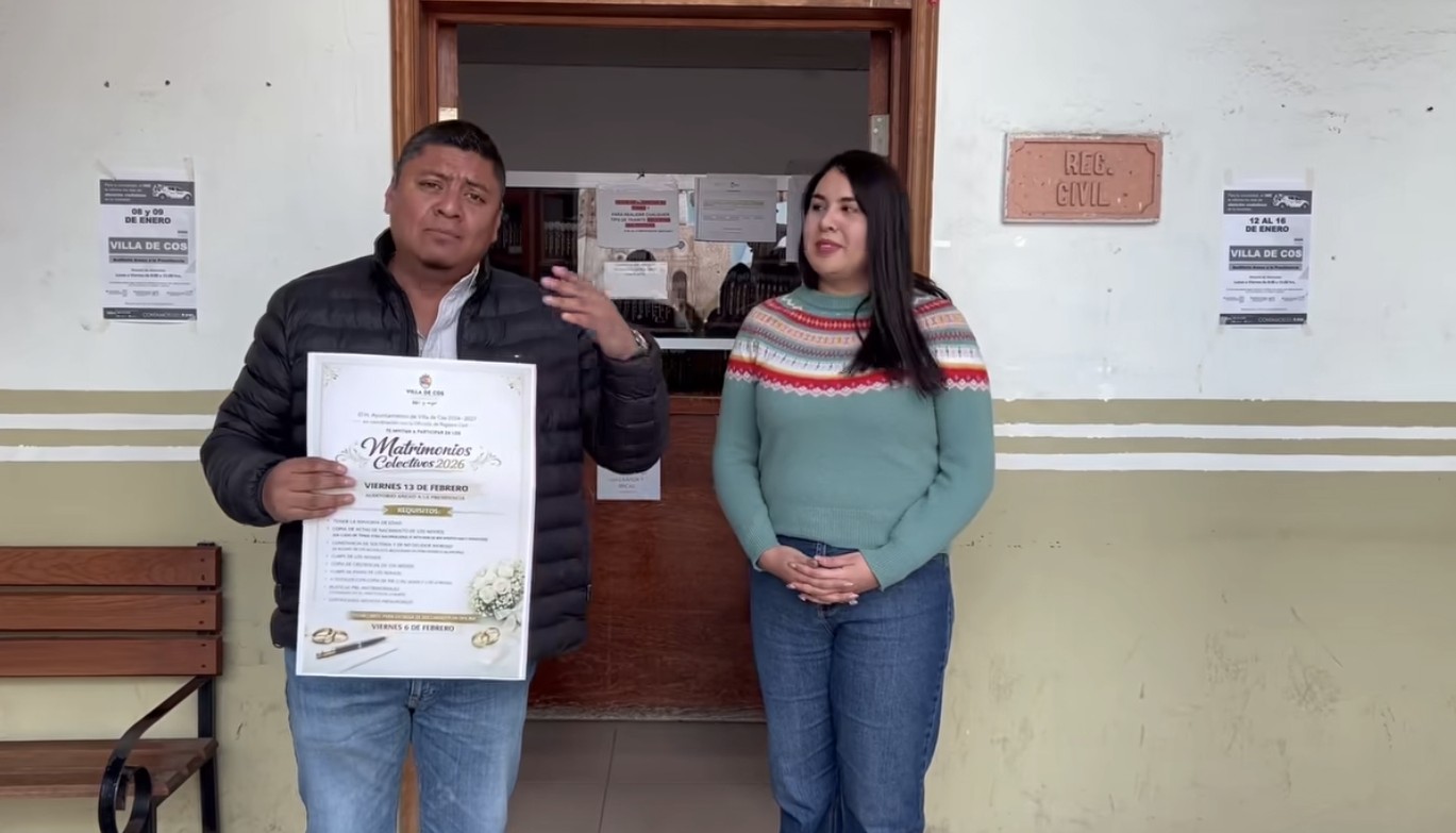 Villa de Cos invita a dar certeza jurídica al amor