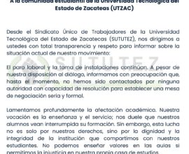 Indefinido, paro en la Utzac 