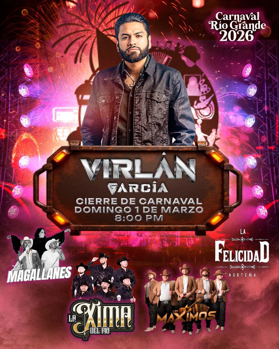 Río Grande retoma su carnaval: Virlán García se presenta el domingo