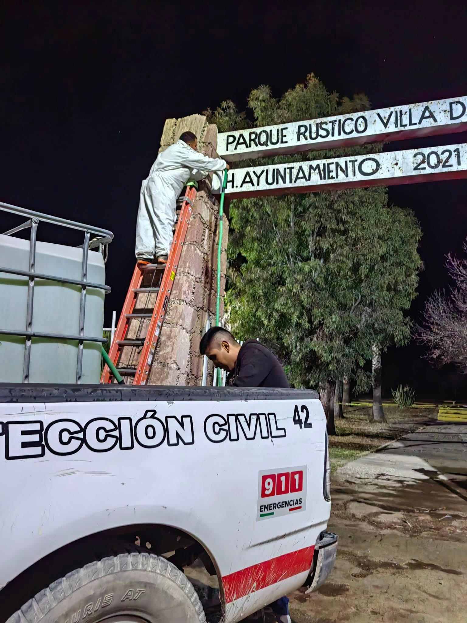Retiran enjambre de abejas en el parque municipal