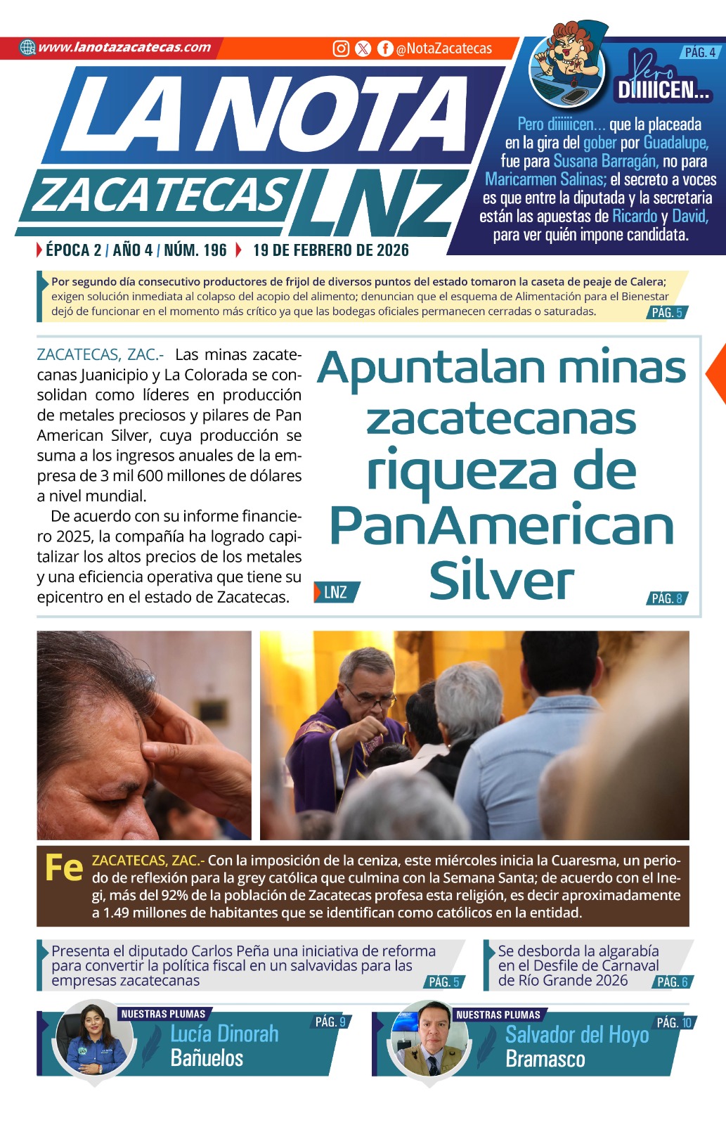 Edición digital jueves, 19 de febrero de 2026