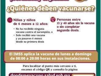IMSS-Bienestar lanza jornada intensiva de vacunación en Río Grande