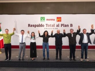 Cierran filas Morena, PT y PVEM en torno al plan B de la reforma electoral