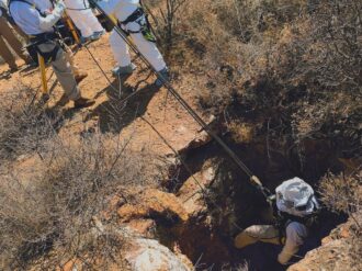 Localizan indicios tras búsqueda forense en tiros de mina en Guadalupe