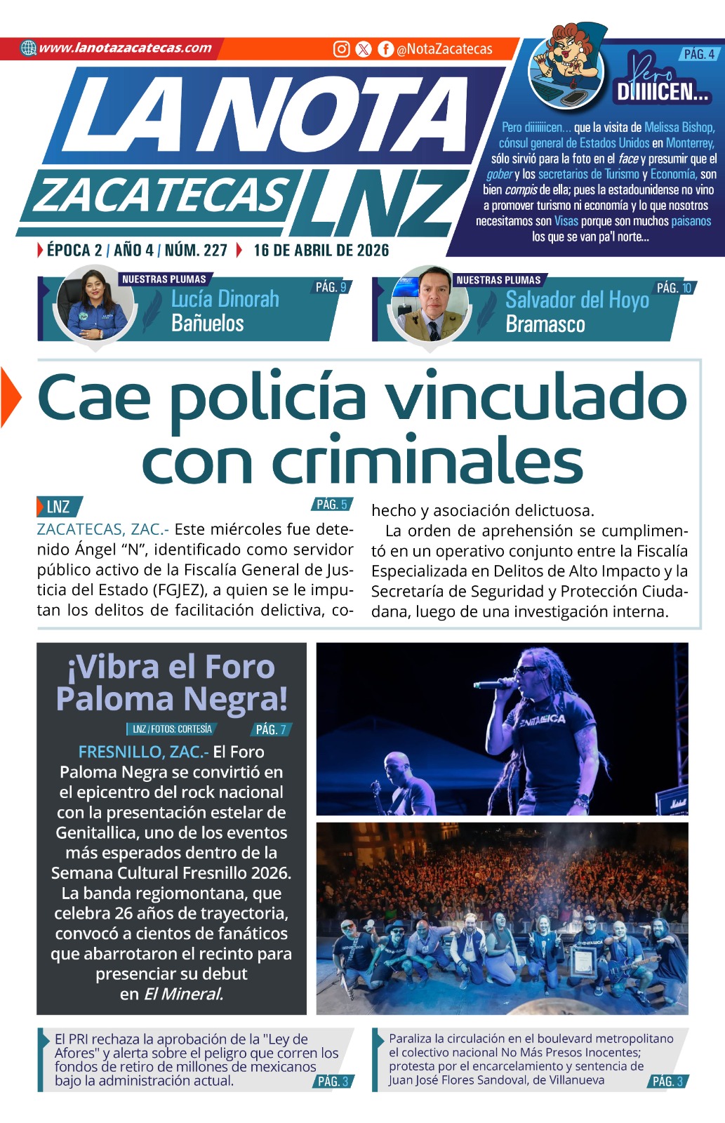 Edición digital jueves, 16 de abril de 2026