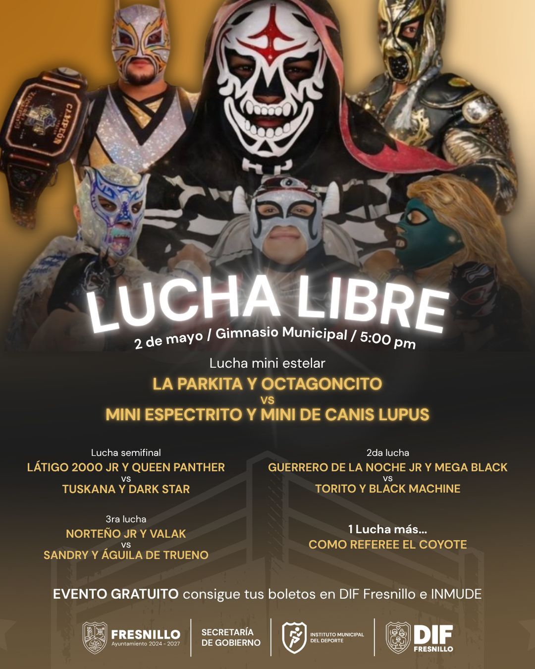 La Parkita y Octagoncito, gratis en Fresnillo 