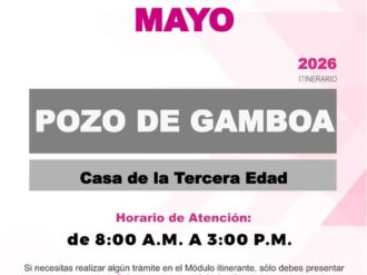 Llega módulo del INE a Pozo de Gamboa