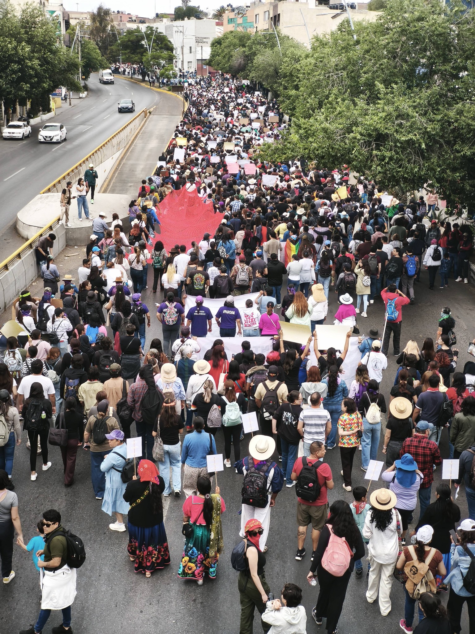Arropan miles a campesinos en megamarcha contra la represión en Zacatecas