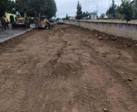 Avanza obra de rehabilitación en los accesos de la Secundaria Técnica 10 