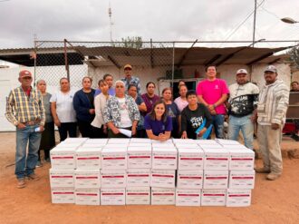 ​Entrega SMDIF Fresnillo cerca de 350 apoyos alimentarios en comunidades