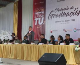 Festejan graduación de la generación 2023-2026 del EMSaD en El Rucio 