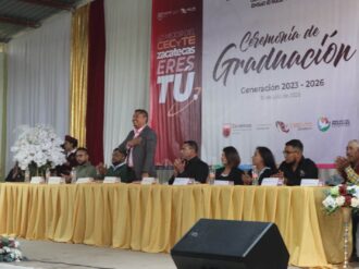 Festejan graduación de la generación 2023-2026 del EMSaD en El Rucio