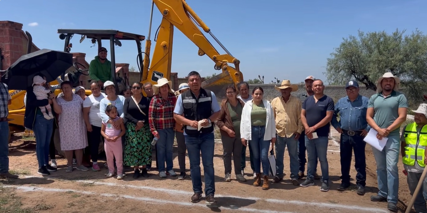 Inicia obra del programa 2×1 en Nueva Pastoría Villa de Cos 