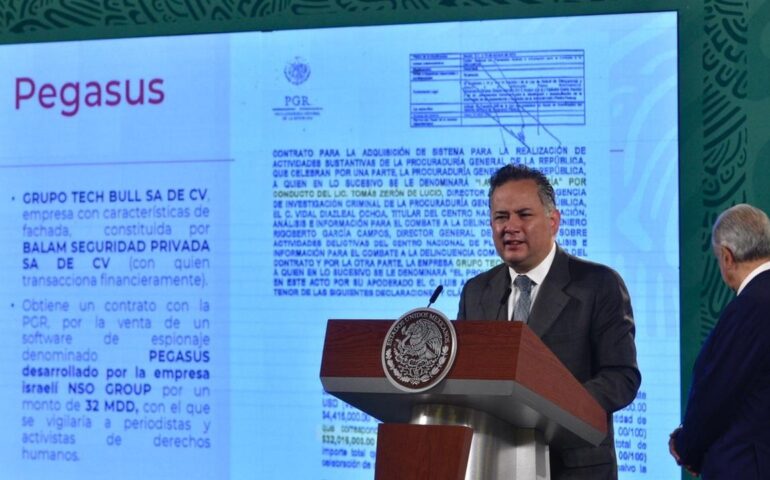 Compra de Pegasus fue a empresas fantasma, UIF realiza denuncia