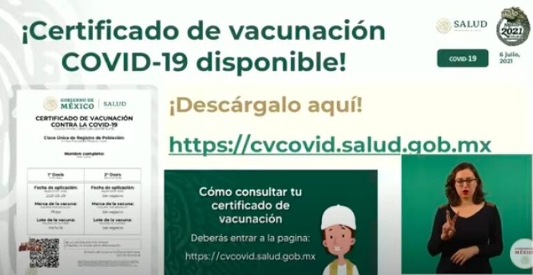 Genera tu documento de vacunación por Covid-19 de esta forma