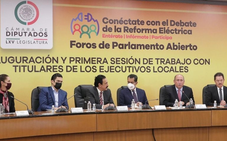 Inicia parlamento de la reforma energética de AMLO pese a la ausencia de gobernadores del PAN,PRI y MC