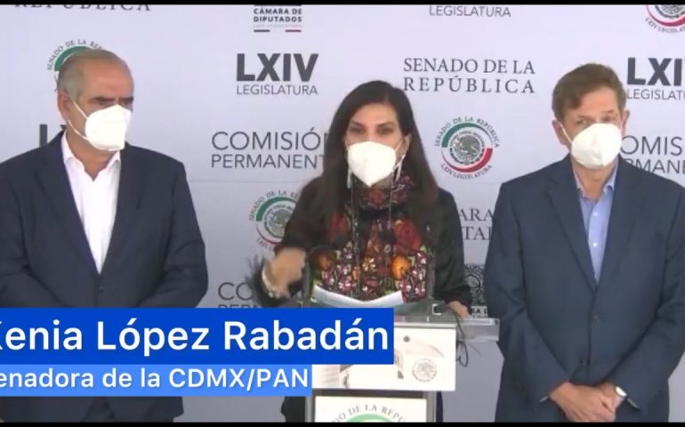 La Senadora Kenia López Rabadán exige a AMLO sacar las manos en el proceso contra Ricardo Anaya
