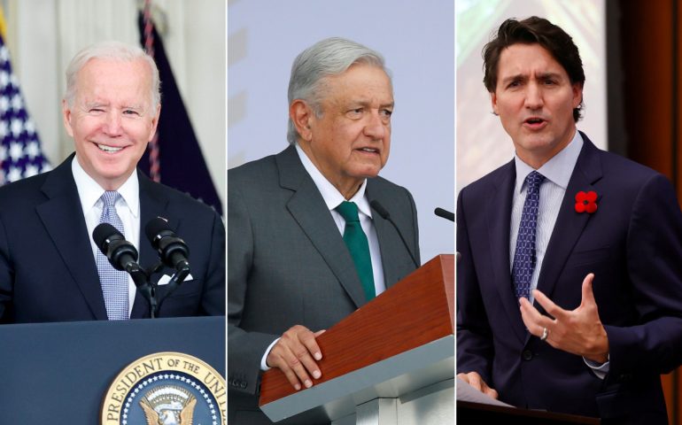 Biden planea reunirse con AMLO y Trudeau