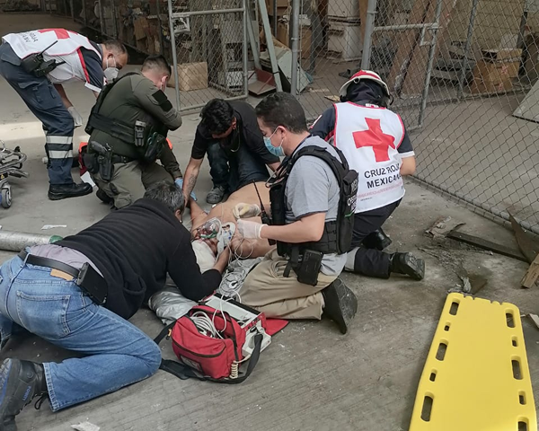 TRABAJADOR CAYÓ DE UNA ALTURA APROXIMADA DE 7 METROS